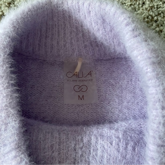 CALIA by Carrie Underwood Purple Cowl Neck Sweater medium - Picture 2 of 6